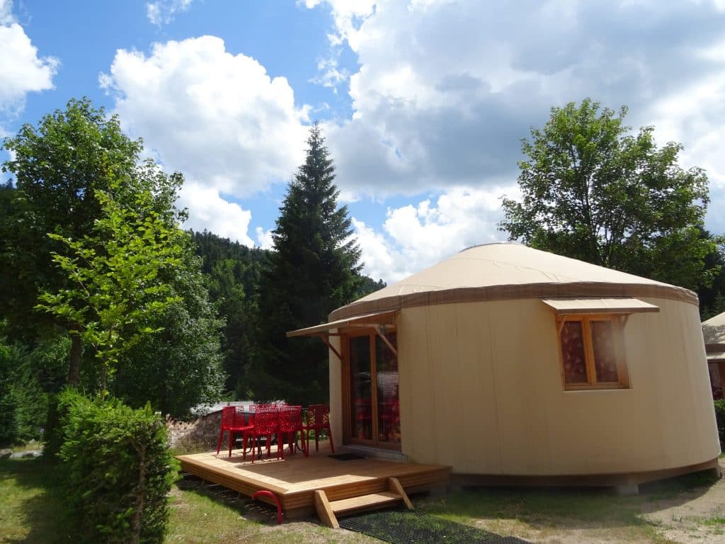 Chalet rond dans les Vosges - Camping Belle Hutte