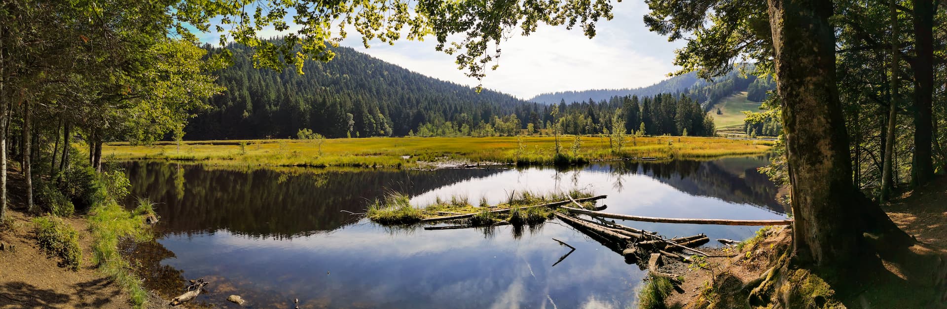 Lac près du camping de Belle Hutte dans les Vosges