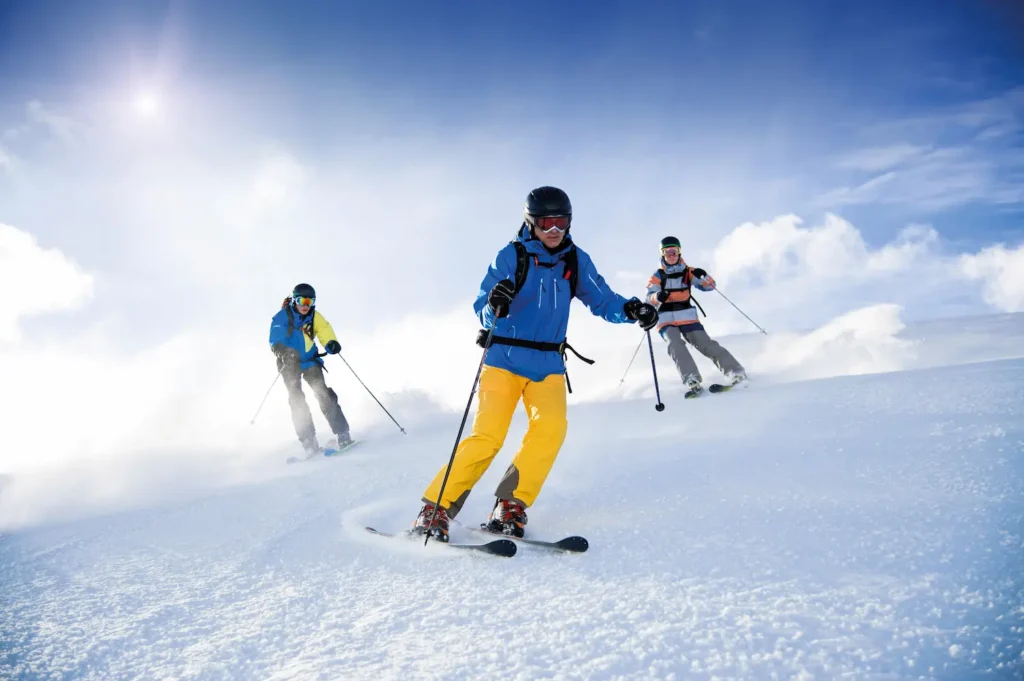 Skieurs Gerardmer - Domaine skiable de Gerardmer - Camping Belle Hutte