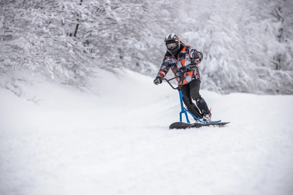 Snowscoot au domaine skiable de Gerardmer - Camping Gerardmer Belle Hutte