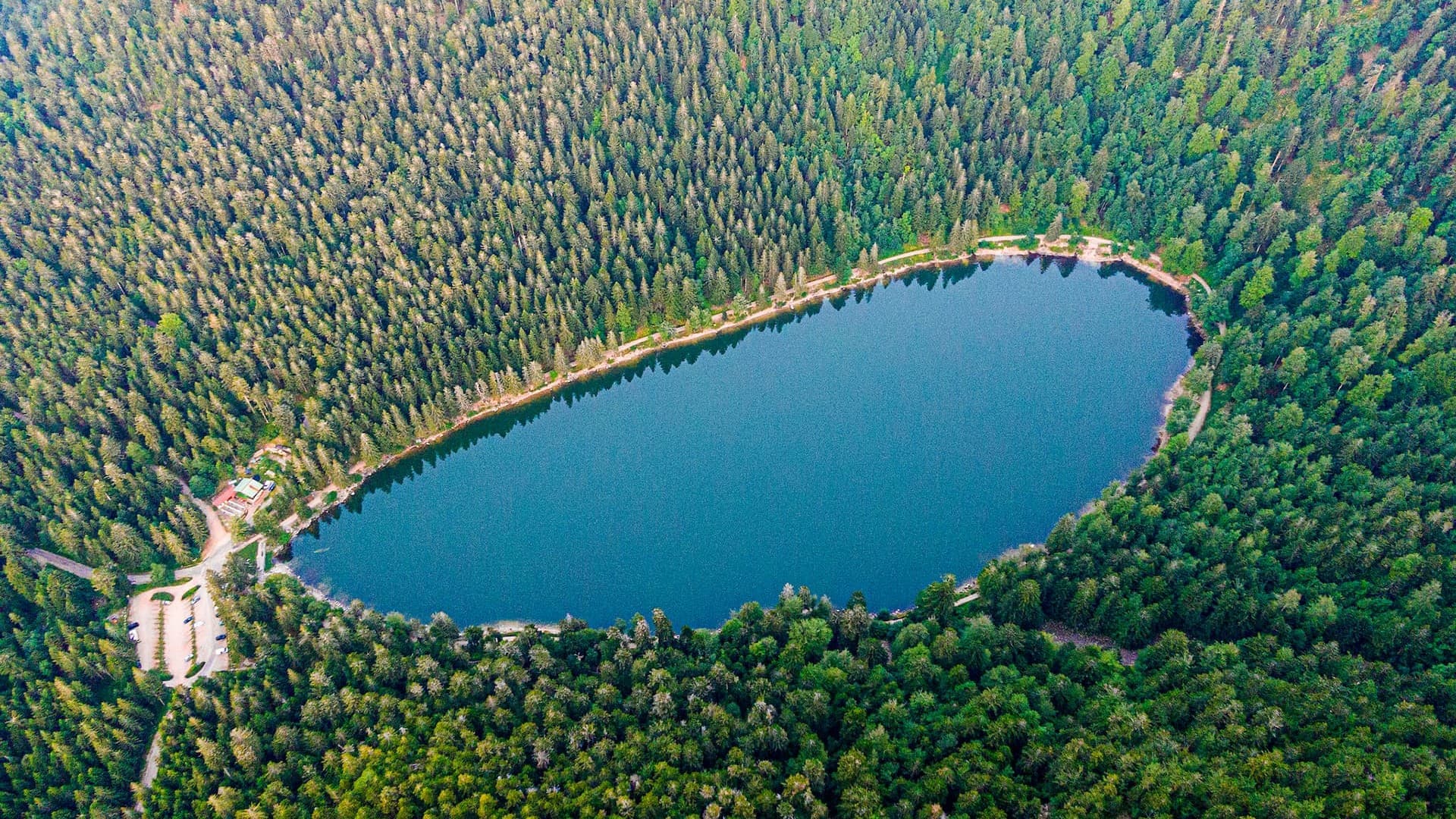 lac des corbeaux vosges - camping belle hutte la bresse